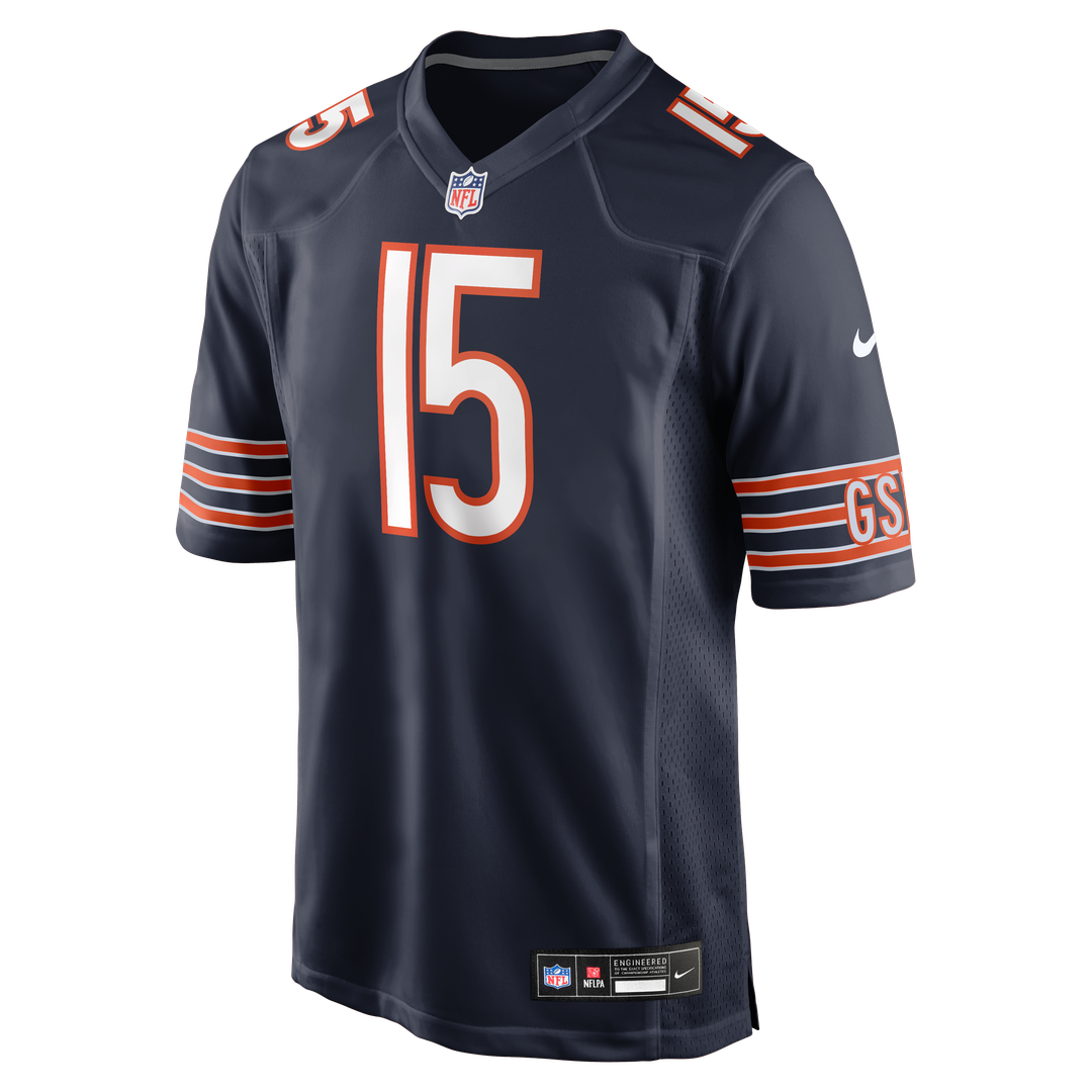 Men's Nike Chicago Bears Rome Odunze Navy Player Game NFL Jersey