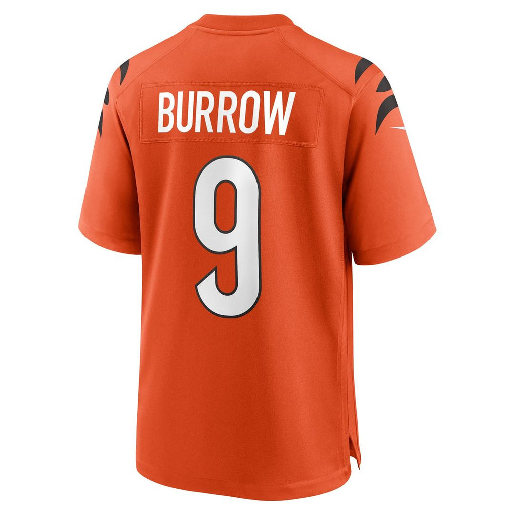 Men's Nike Cincinnati Bengals Joe Burrow Orange Alternate Game NFL Jersey