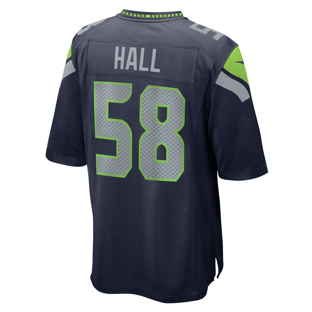 Men's Nike Seattle Seahawks Derick Hall College Navy Game NFL Jersey