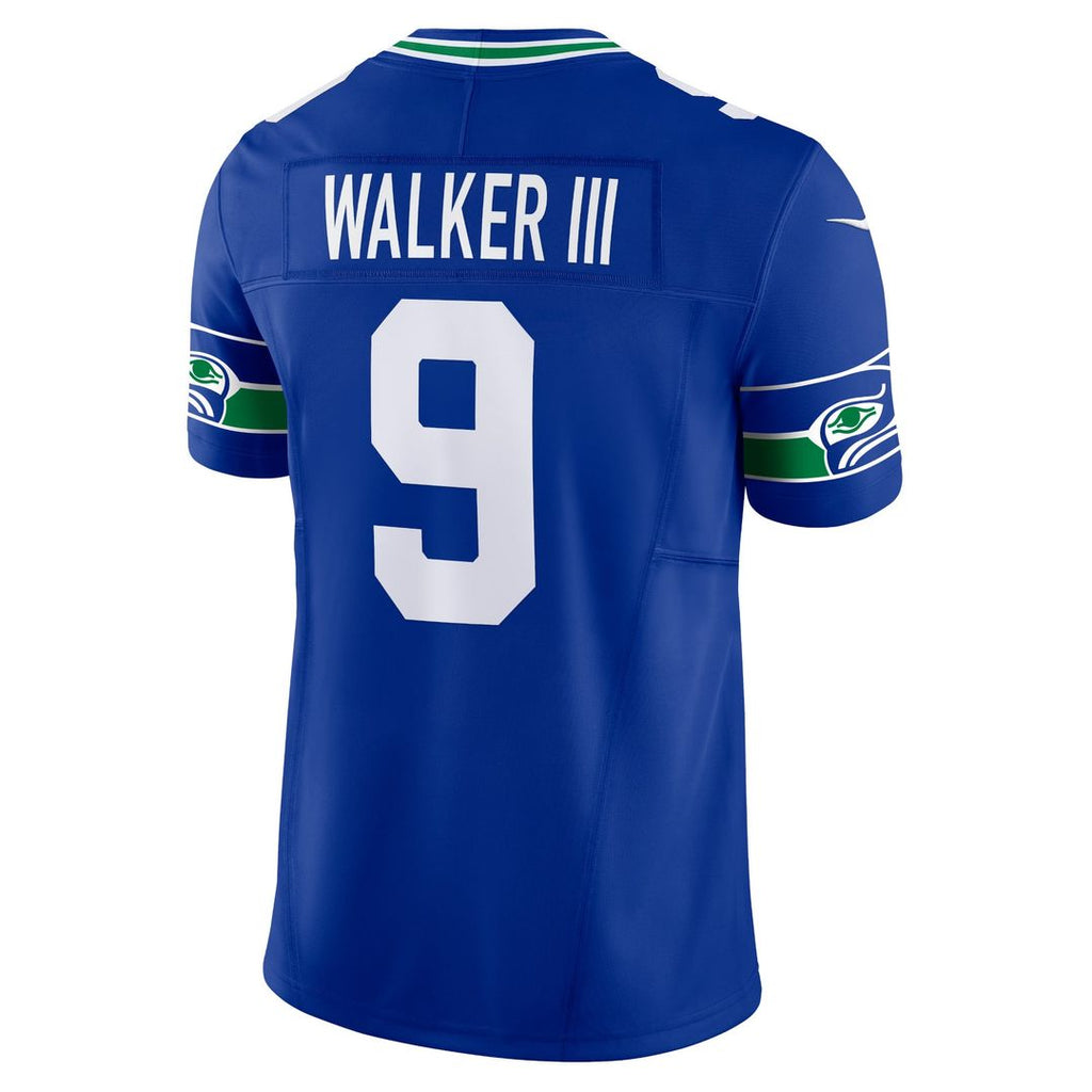 Men's Nike Seattle Seahawks Kenneth Walker III Royal Vapor F.U.S.E. Limited NFL Jersey