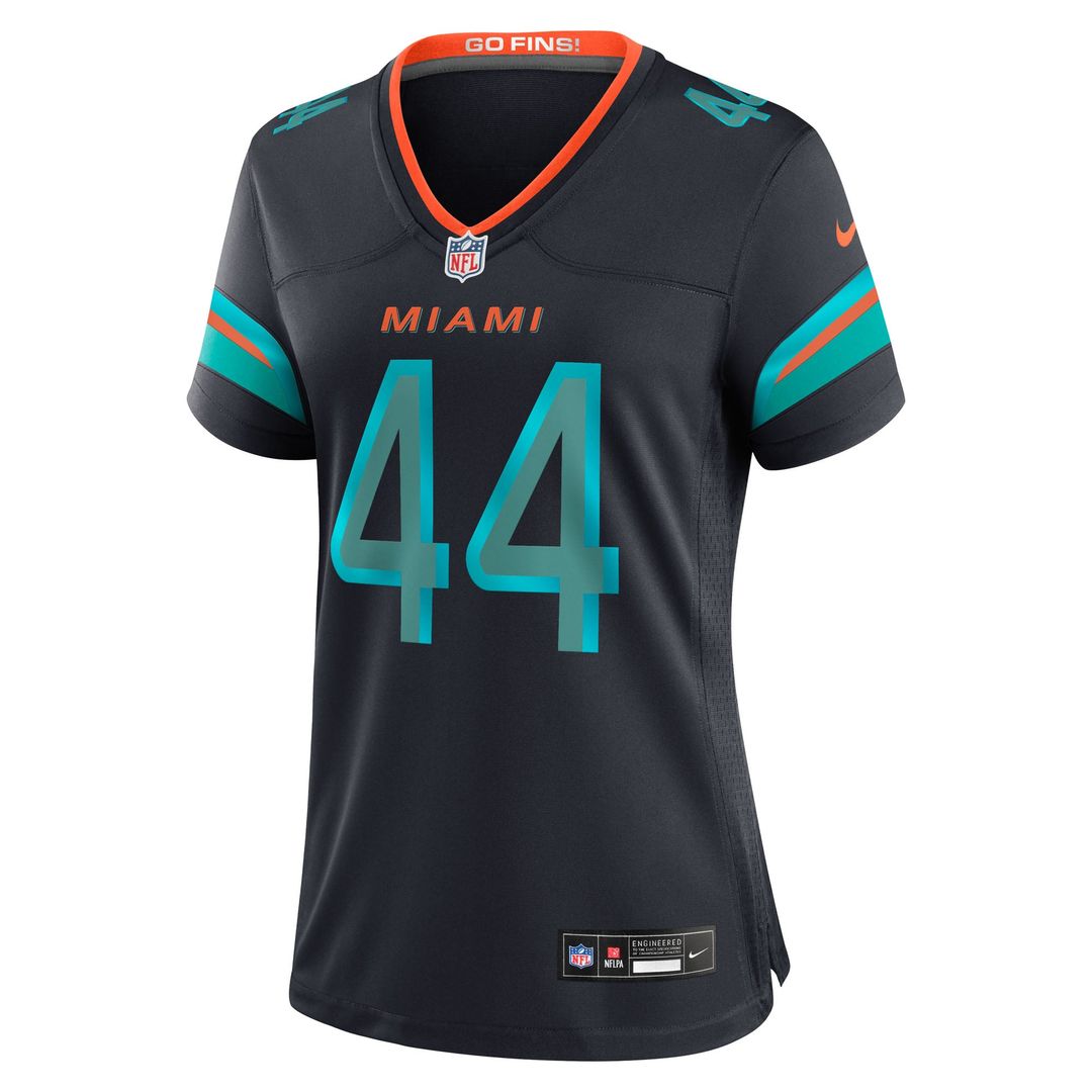 Women's Nike Miami Dolphins Chop Robinson Pitch Blue 2025 Rivalries Collection Game NFL Jersey