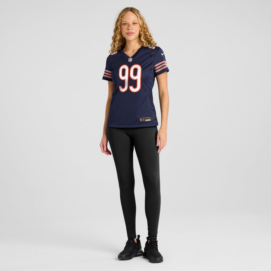 Women's Nike Chicago Bears Gervon Dexter Sr. Navy Game NFL Jersey