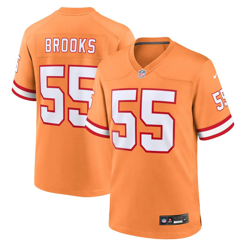 Men's Nike Tampa Bay Buccaneers Derrick Brooks Orange Throwback Game NFL Jersey