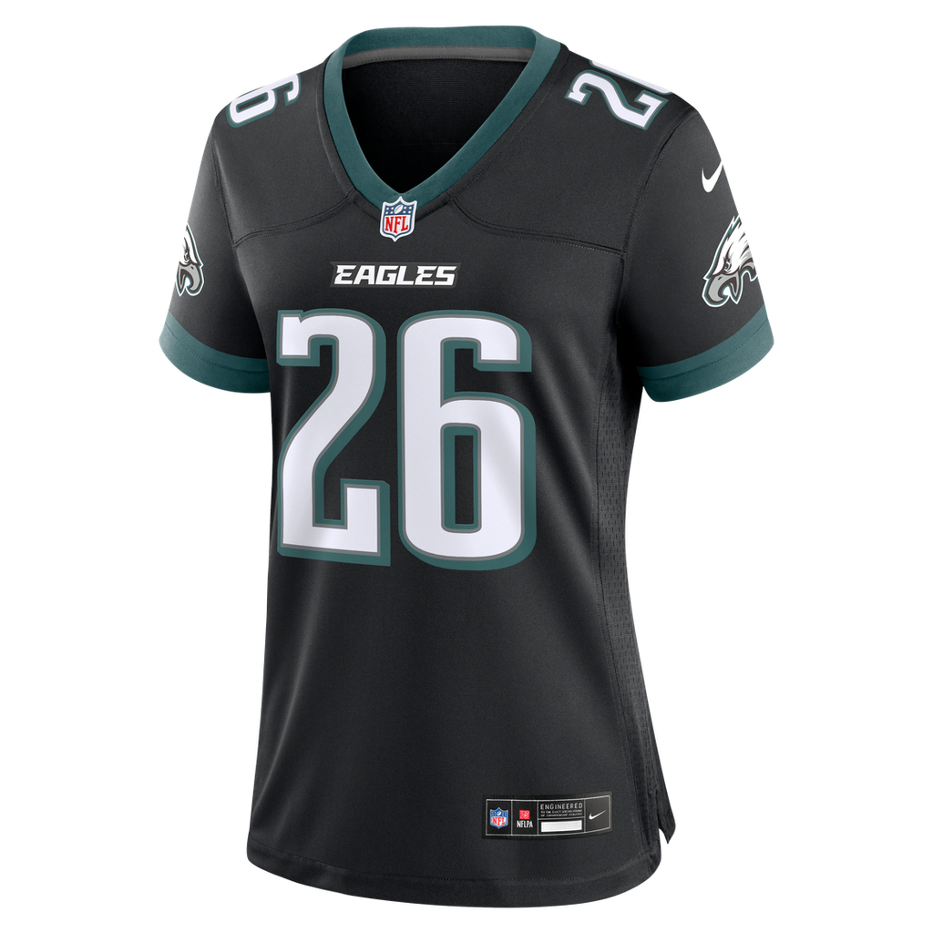 Women's Nike Philadelphia Eagles Saquon Barkley Midnight Green Team Game NFL Jersey