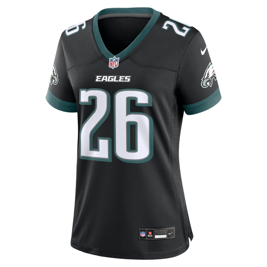 Women's Nike Philadelphia Eagles Saquon Barkley White Game NFL Jersey