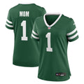 Women's Nike New York Jets Legacy Green #1 Mom Game NFL Jersey