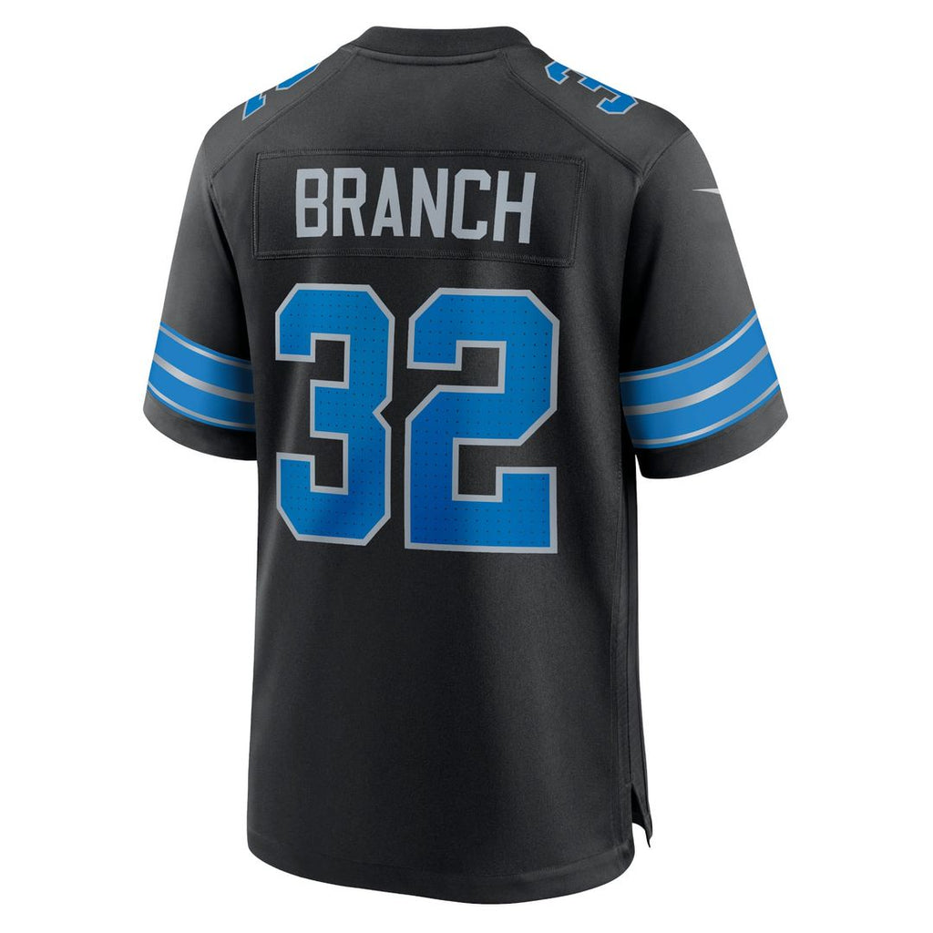 Men's Nike Detroit Lions Brian Branch Black Alternate Game NFL Jersey