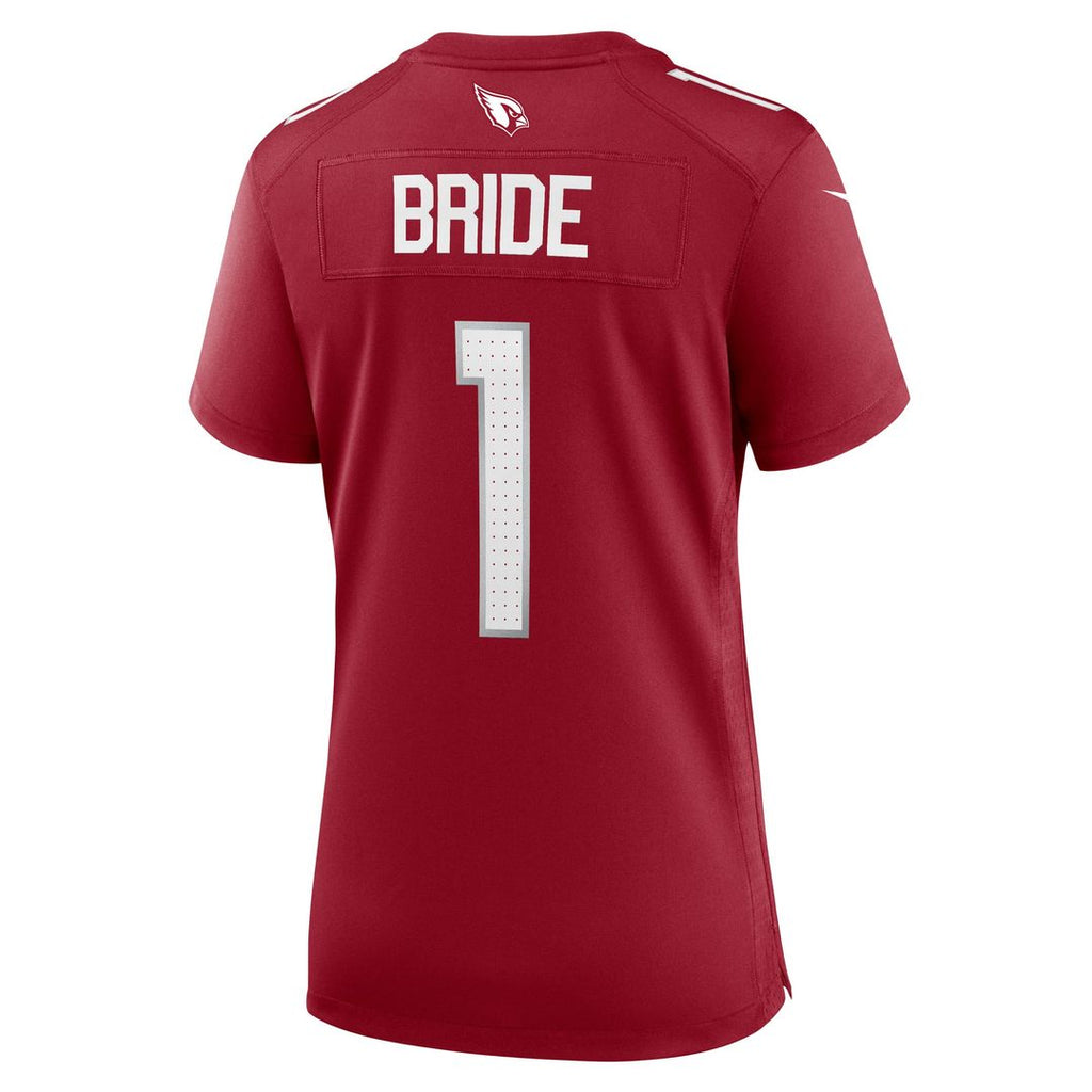 Women's Nike Arizona Cardinals Number 1 Bride Cardinal Game NFL Jersey
