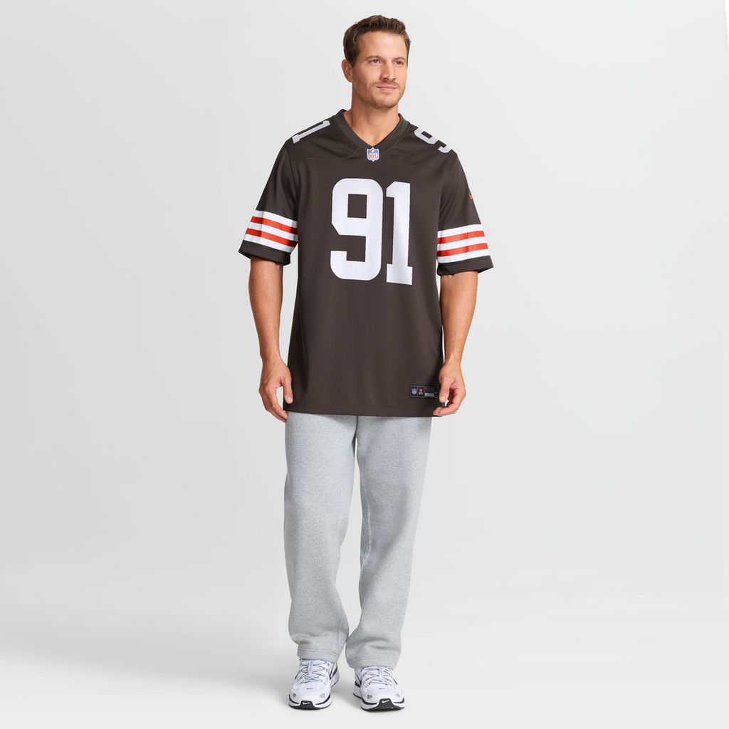 Men's Nike Cleveland Browns Alex Wright Brown Team Game NFL Jersey