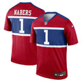 Men's Nike New York Giants Malik Nabers Red Legend Player NFL Performance Top