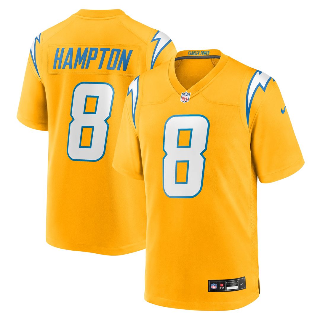 Men's Nike Los Angeles Chargers Omarion Hampton Powder Blue Game Player NFL Jersey