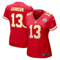 Women's Nike Kansas City Chiefs Nazeeh Johnson Red Game Player NFL Jersey