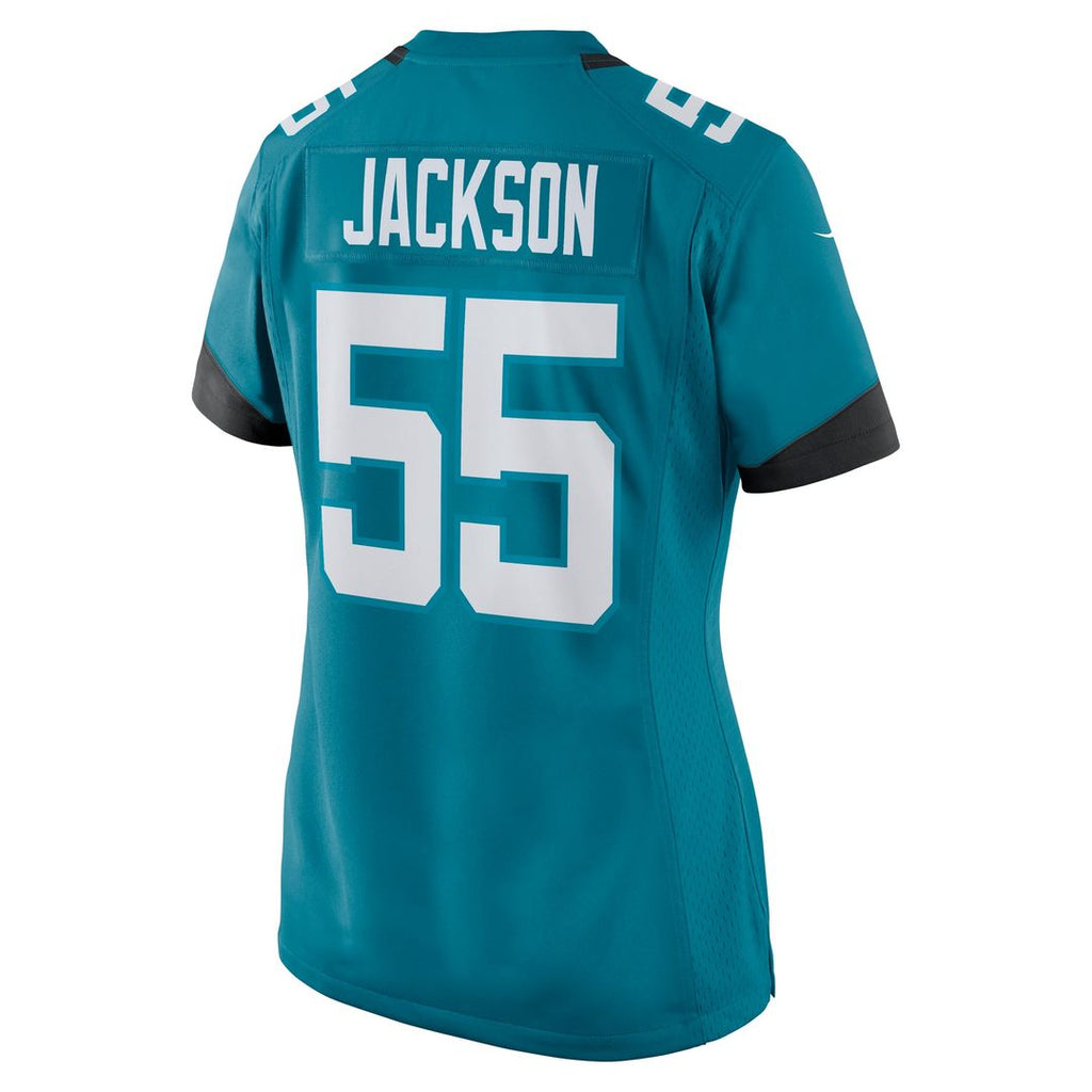 Women's Nike Jacksonville Jaguars Dequan Jackson Teal Game NFL Jersey