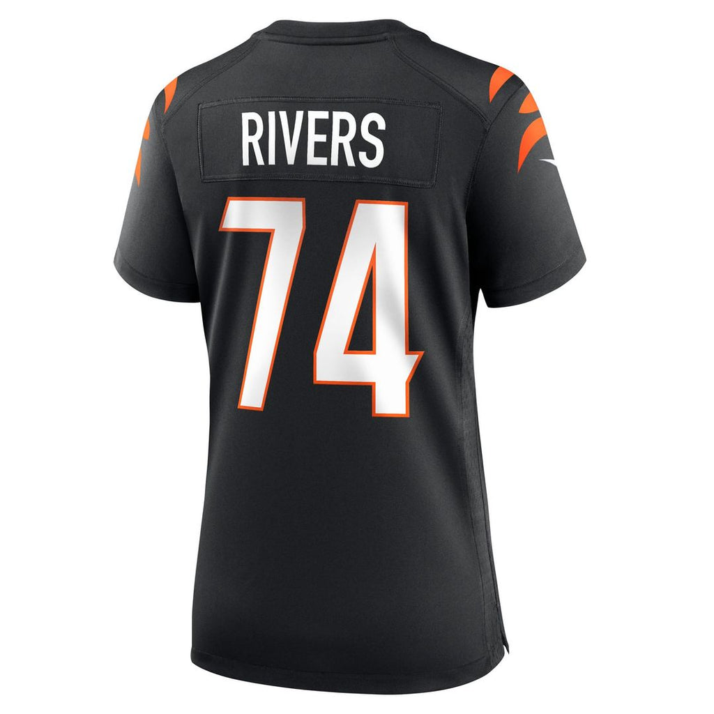 Women's Nike Cincinnati Bengals Jalen Rivers Black Team Game NFL Jersey