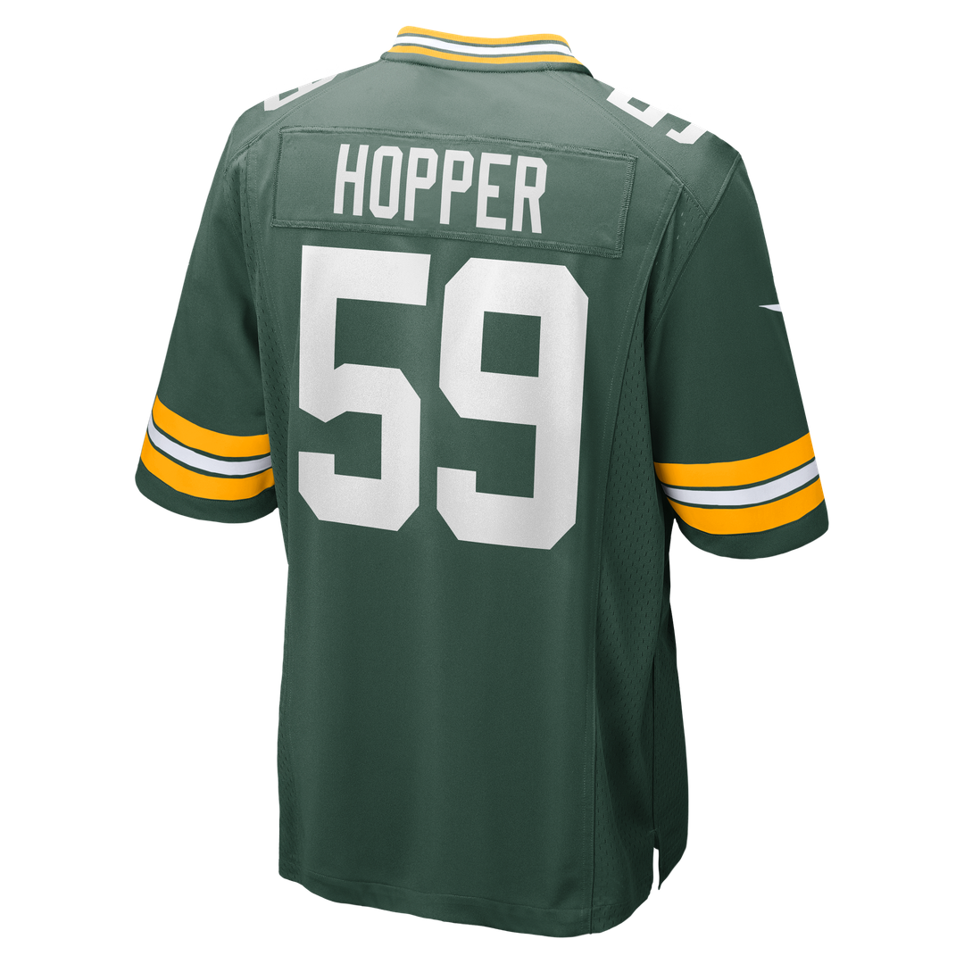 Men's Nike Green Bay Packers Ty'Ron Hopper Green Game NFL Jersey