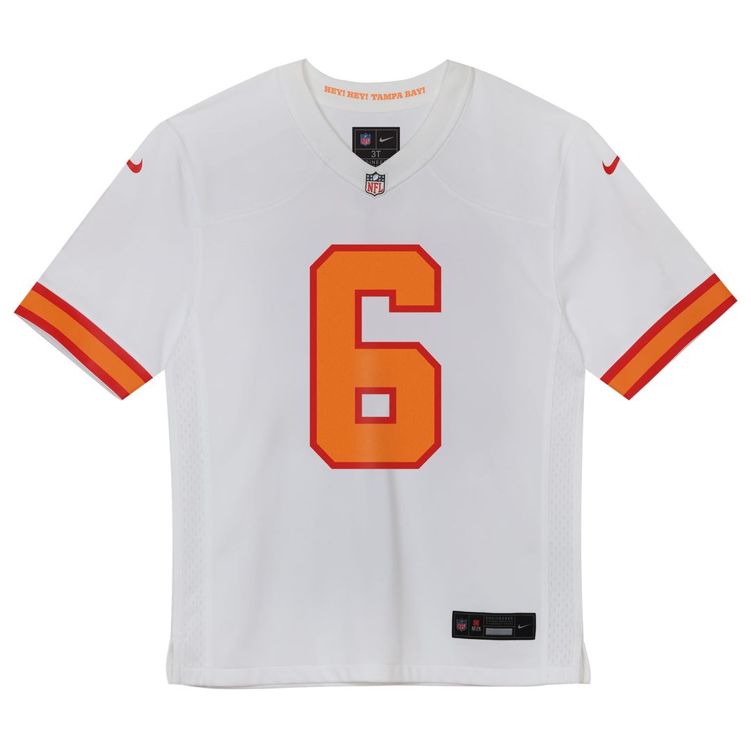 Preschool Tampa Bay Buccaneers Baker Mayfield '76 White Game NFL Jersey