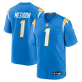 Men's Nike Los Angeles Chargers Akheem Mesidor Powder Blue 2026 NFL Draft First Round Pick No. 22 Team Game NFL Jersey