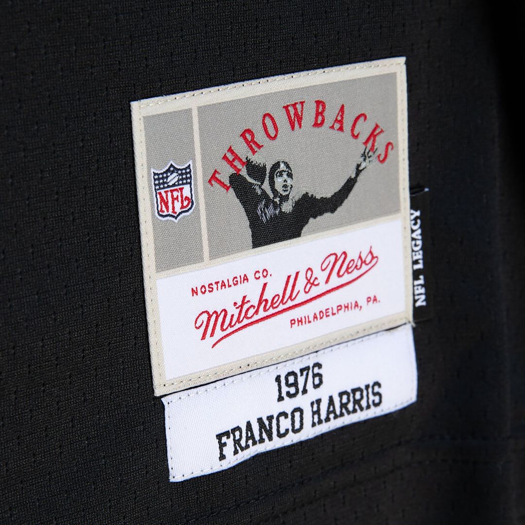 Men's Mitchell & Ness Pittsburgh Steelers Franco Harris White Legacy Replica NFL Jersey