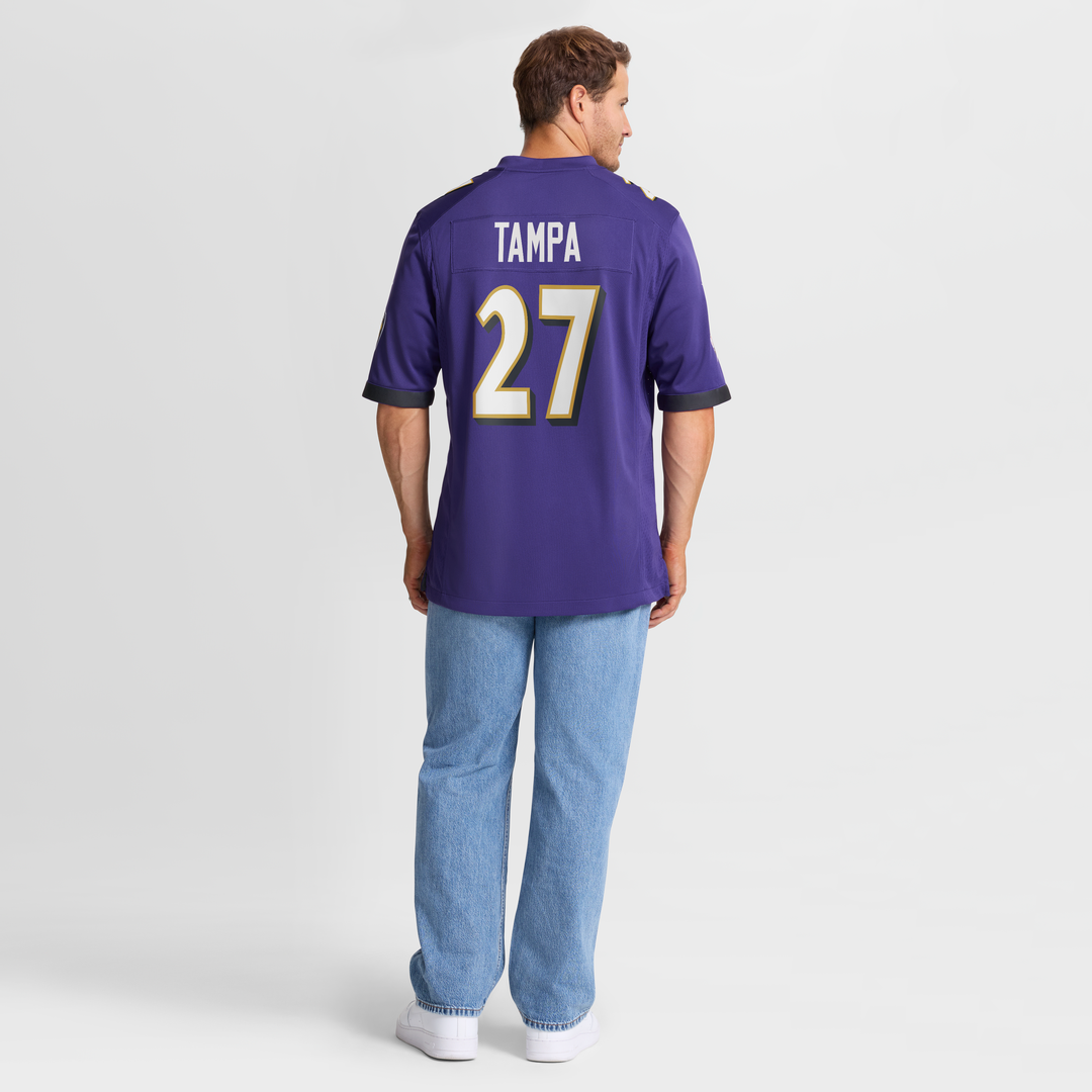 Men's Nike Baltimore Ravens T.J. Tampa Purple Team Game NFL Jersey
