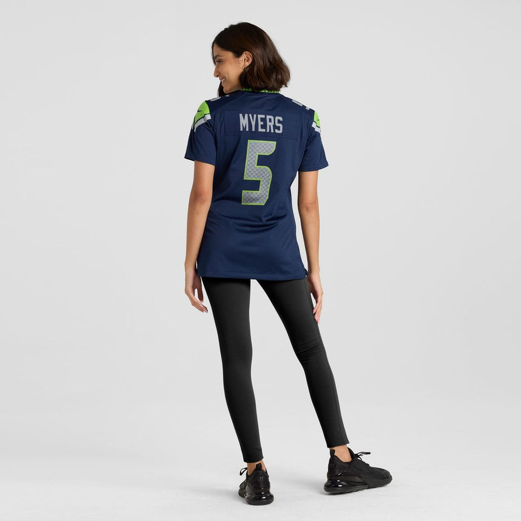 Women's Nike Seattle Seahawks Jason Myers College Navy Team Game NFL Jersey