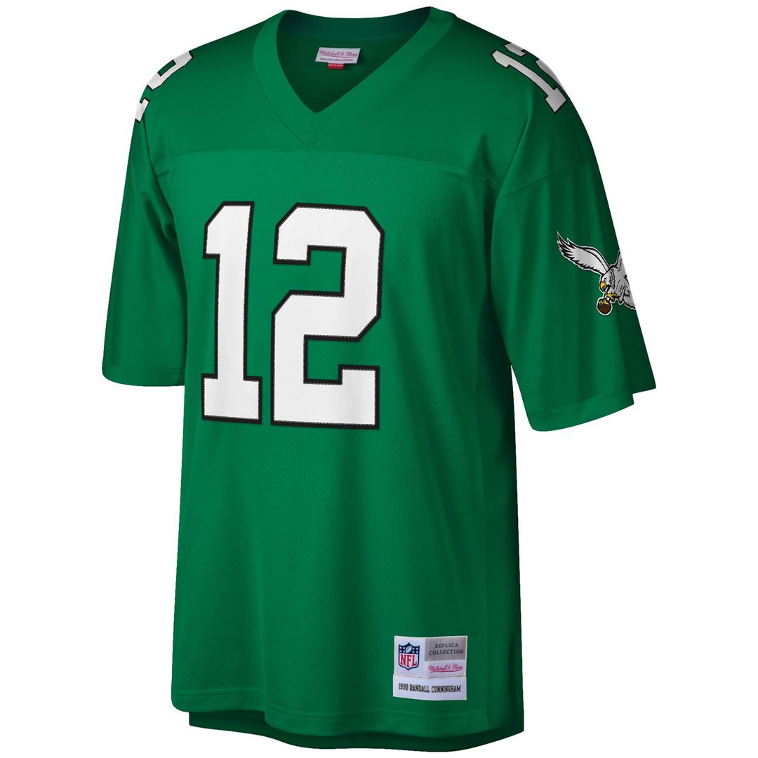 Men's Mitchell & Ness Philadelphia Eagles Randall Cunningham Kelly Green Legacy Replica NFL Jersey