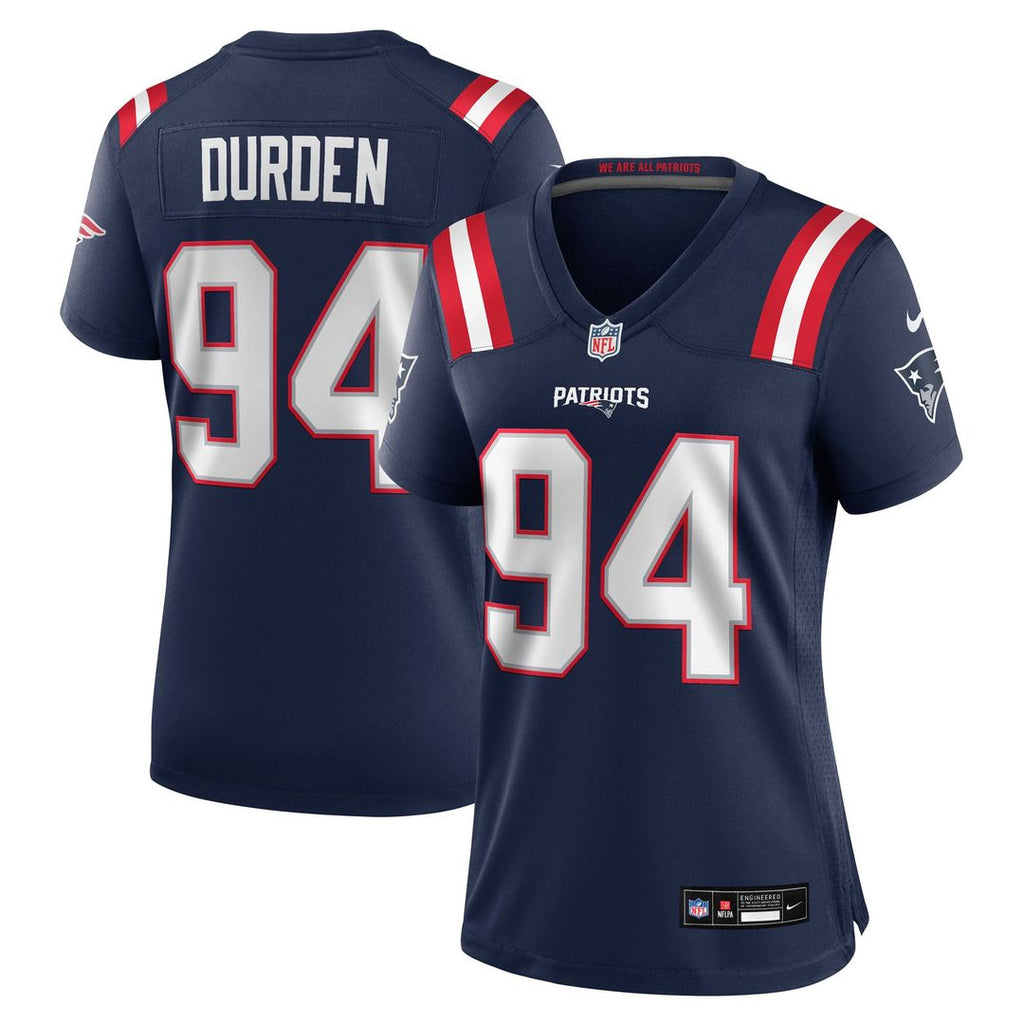 Women's Nike New England Patriots Cory Durden Navy Team Game NFL Jersey
