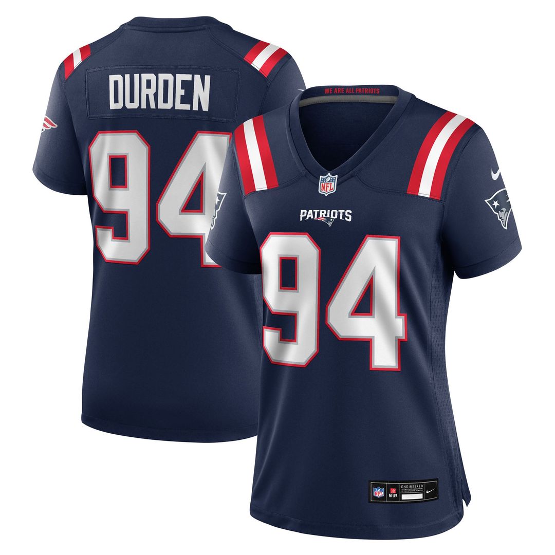 Women's Nike New England Patriots Cory Durden Navy Team Game NFL Jersey