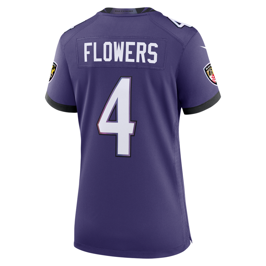 Women's Nike Baltimore Ravens Zay Flowers Black Alternate Game NFL Jersey