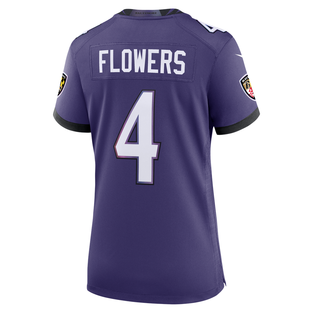 Women's Nike Baltimore Ravens Zay Flowers Black Alternate Game NFL Jersey