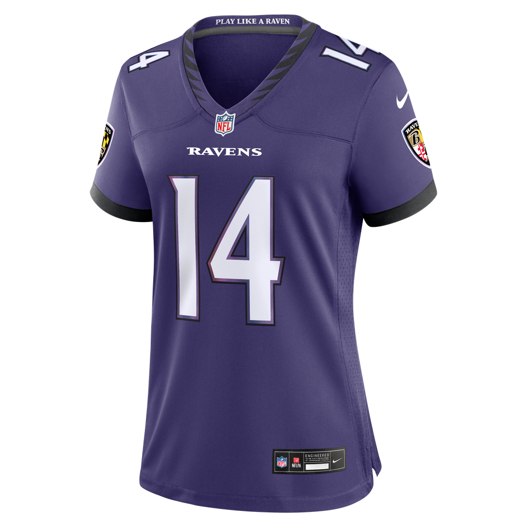 Women's Nike Baltimore Ravens Kyle Hamilton Purple Team Game NFL Jersey