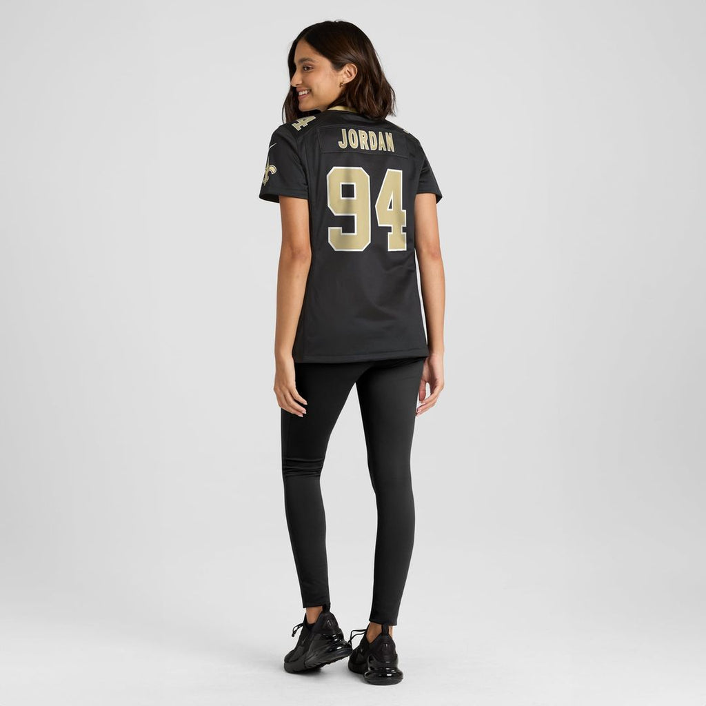 Women's Nike New Orleans Saints Cameron Jordan Black Team Game NFL Jersey