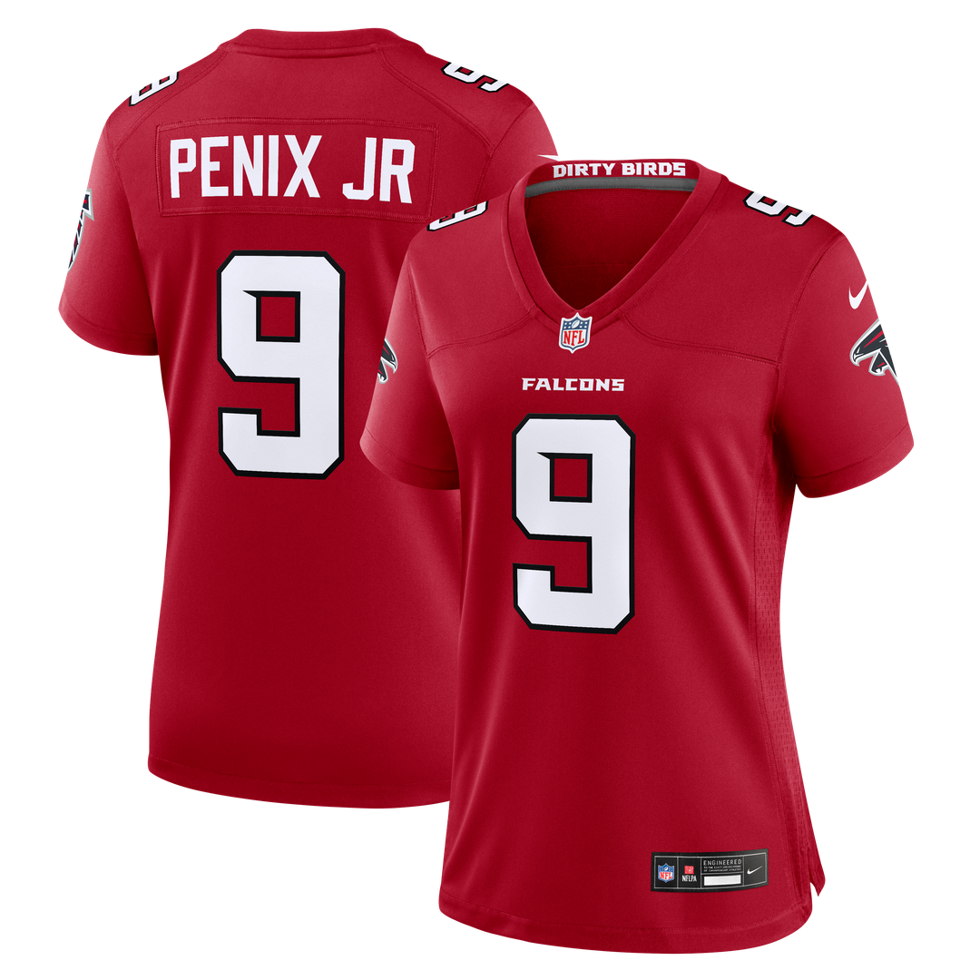 Women's Nike Atlanta Falcons Michael Penix Jr. White Game NFL Jersey
