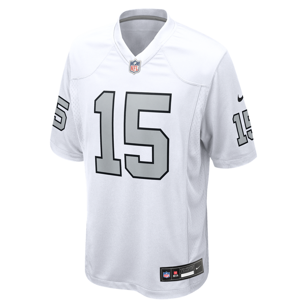 Men's Nike Las Vegas Raiders Fernando Mendoza White Alternate Game Player NFL Jersey