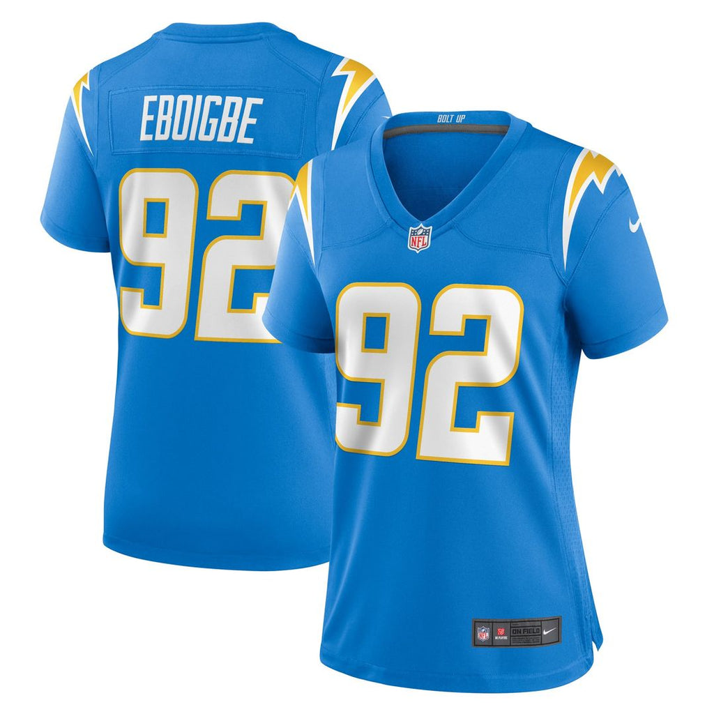 Women's Nike Los Angeles Chargers Justin Eboigbe Powder Blue Game NFL Jersey