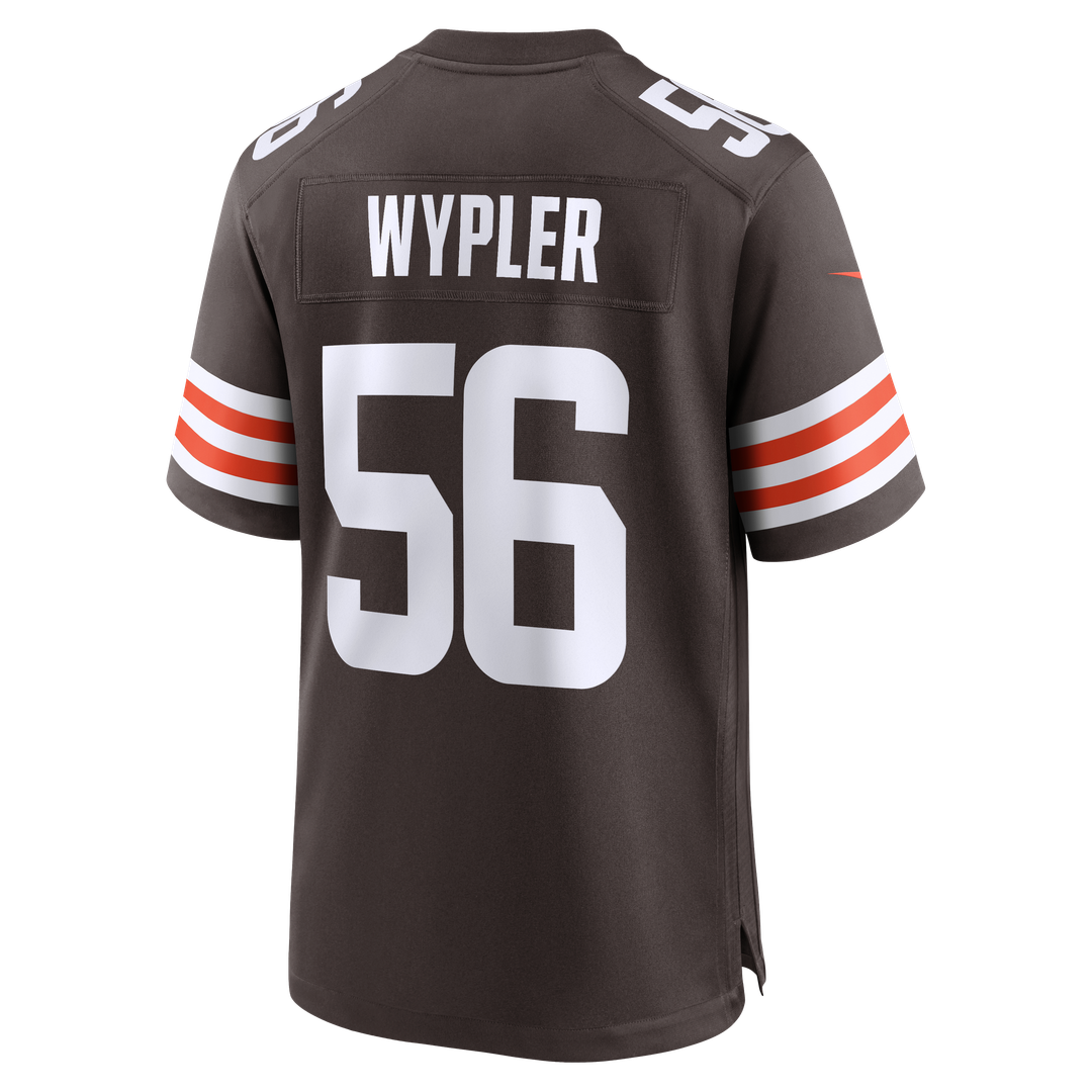 Men's Nike Cleveland Browns Luke Wypler Brown Team Game NFL Jersey