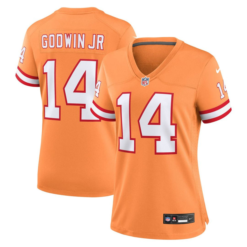 Women's Nike Tampa Bay Buccaneers Chris Godwin Jr. Orange Alternate Game Player NFL Jersey