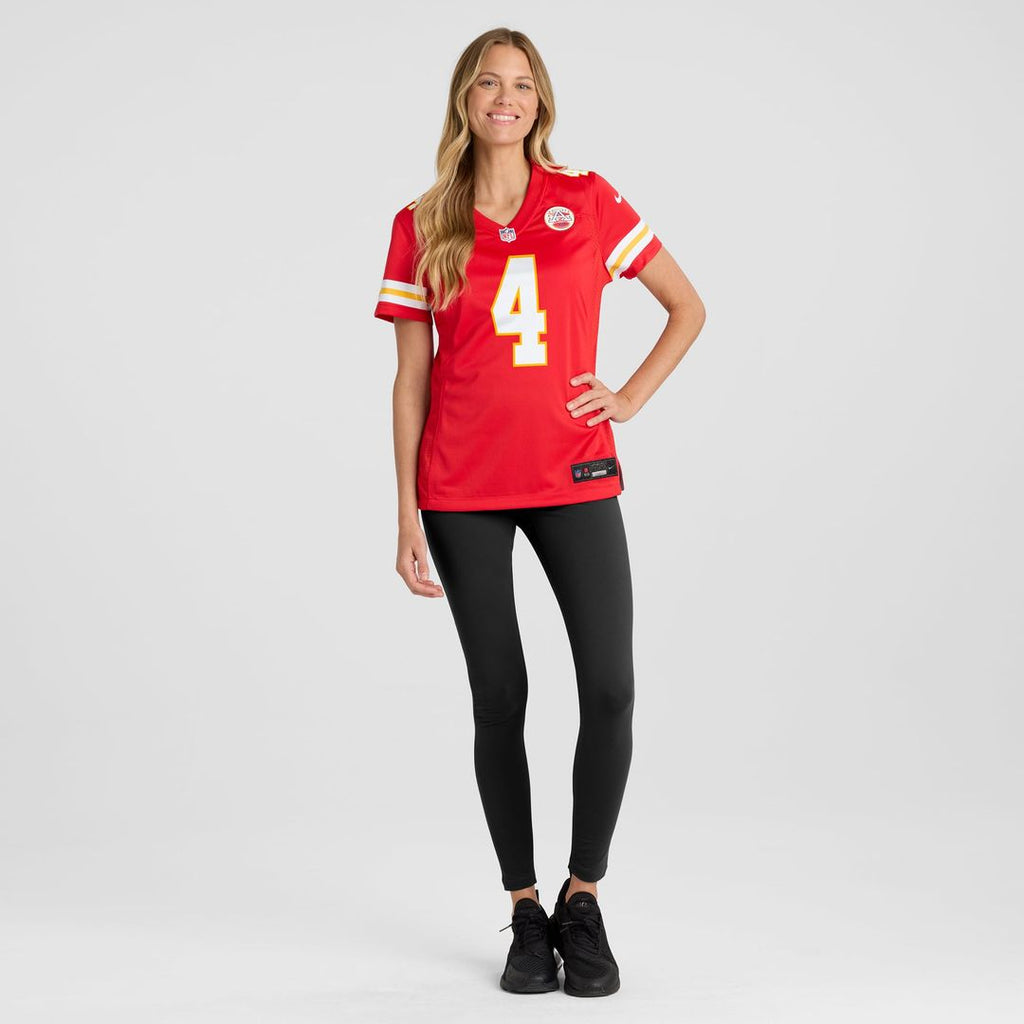 Women's Nike Kansas City Chiefs Rashee Rice Red Game NFL Jersey