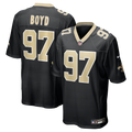 Men's Nike New Orleans Saints Khristian Boyd Black Game NFL Jersey