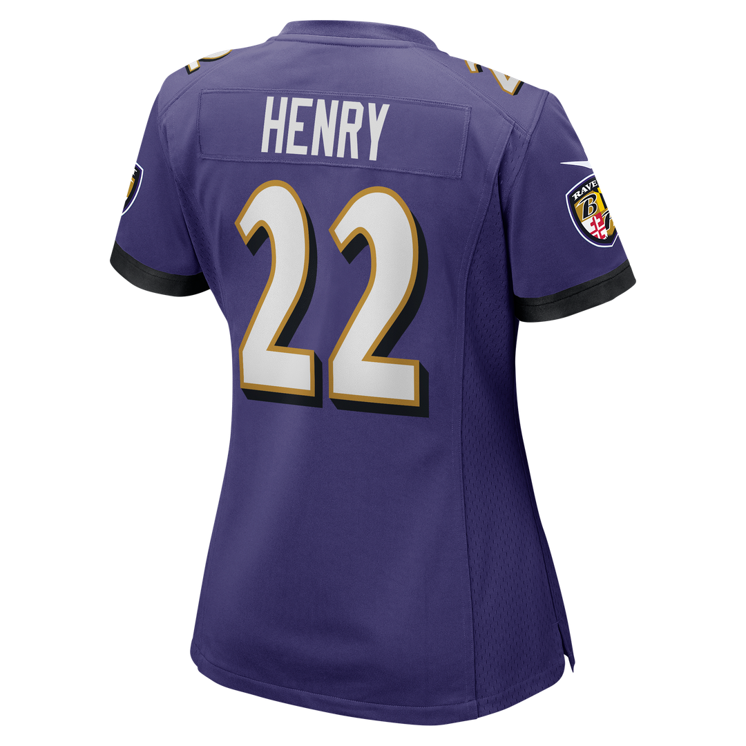 Women's Nike Baltimore Ravens Derrick Henry Purple Game Player NFL Jersey