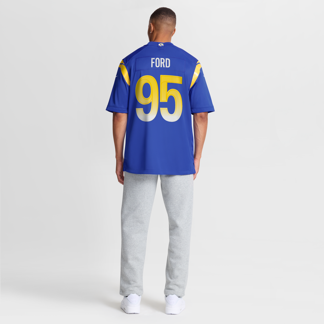 Men's Nike Los Angeles Rams Poona Ford Royal Team Game NFL Jersey
