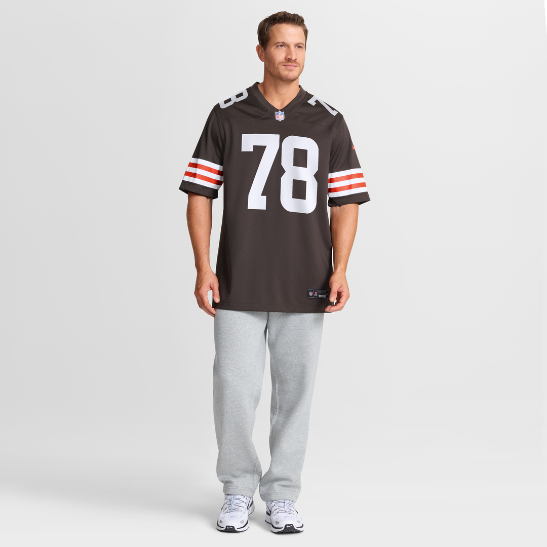 Men's Nike Cleveland Browns Jack Conklin Brown Team Game NFL Jersey