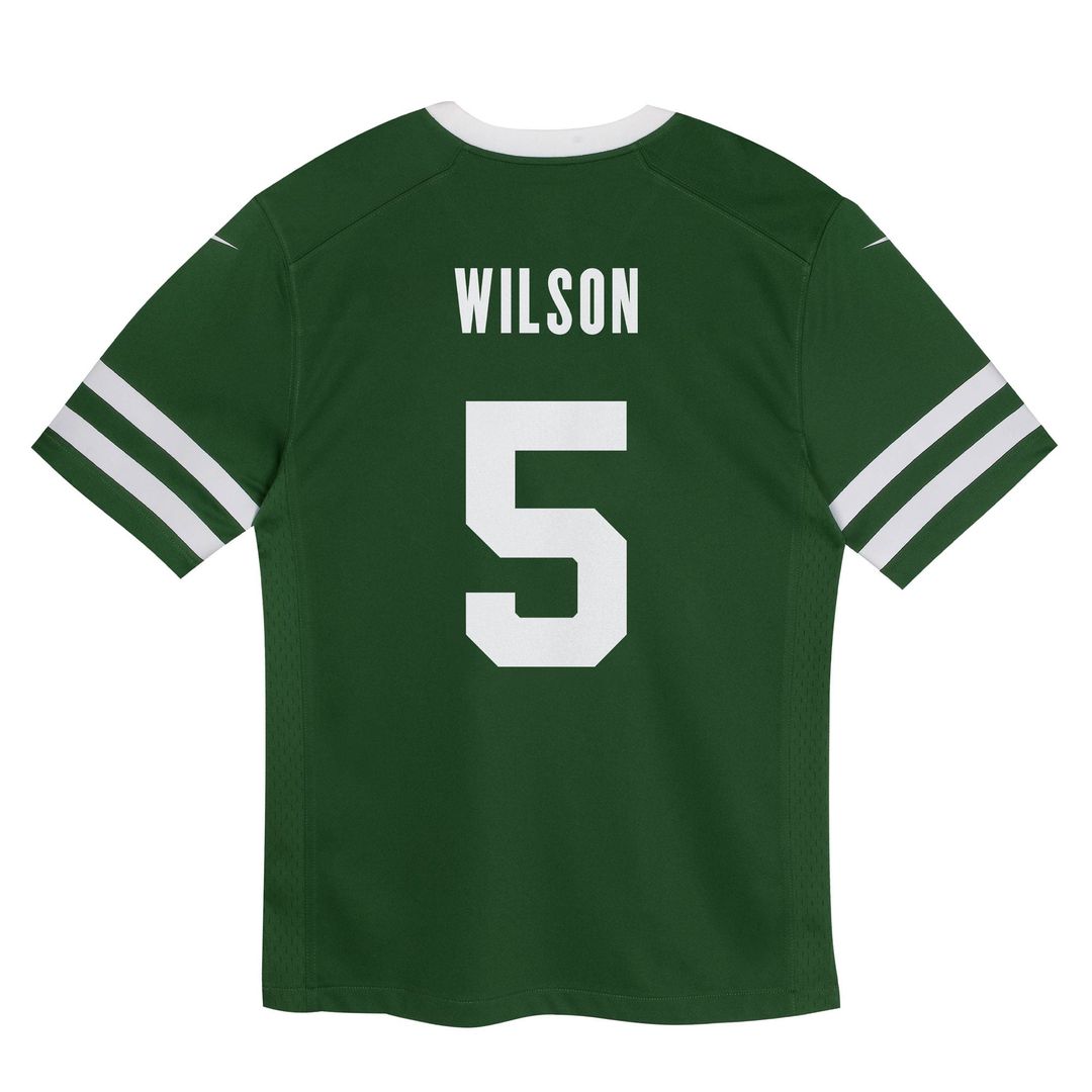 Infant Nike New York Jets Garrett Wilson Green Team Player Game NFL Jersey