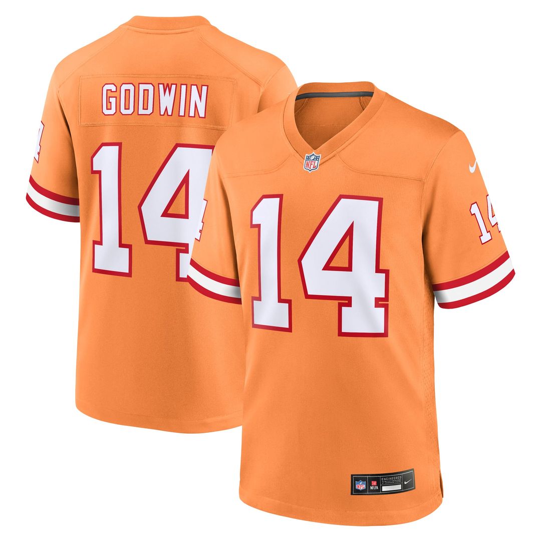Men's Nike Tampa Bay Buccaneers Chris Godwin White Game NFL Jersey