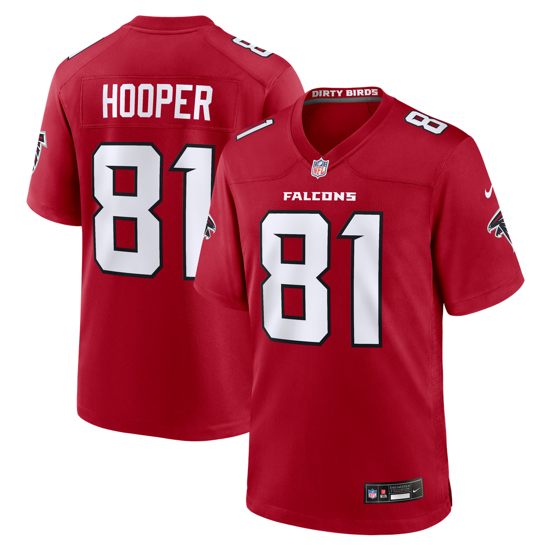 Men's Nike Atlanta Falcons Austin Hooper Red Team Game NFL Jersey