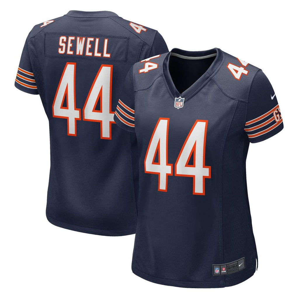 Women's Nike Chicago Bears Noah Sewell Navy Game NFL Jersey