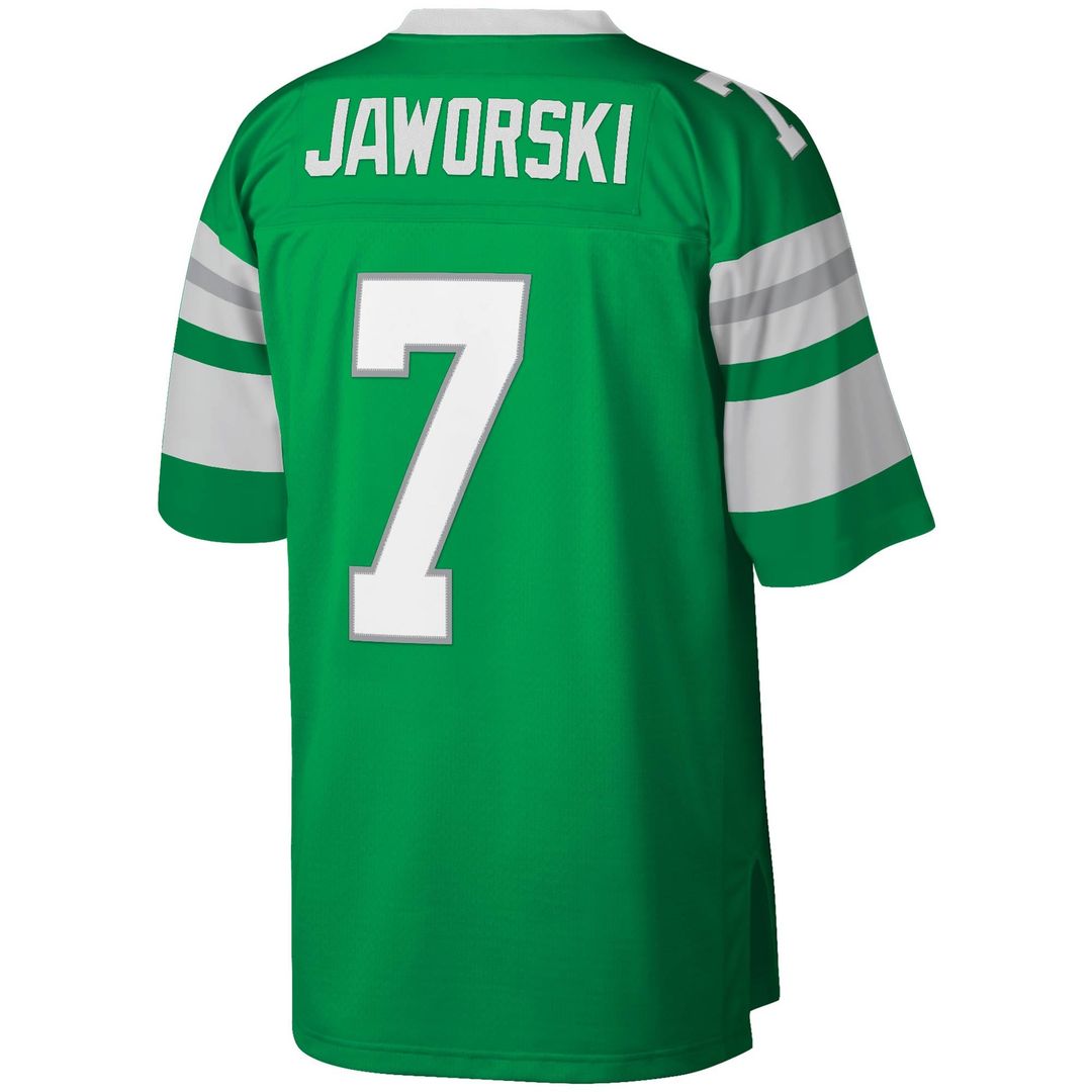 Men's Mitchell & Ness Philadelphia Eagles Ron Jaworski Kelly Green Legacy Replica NFL Jersey