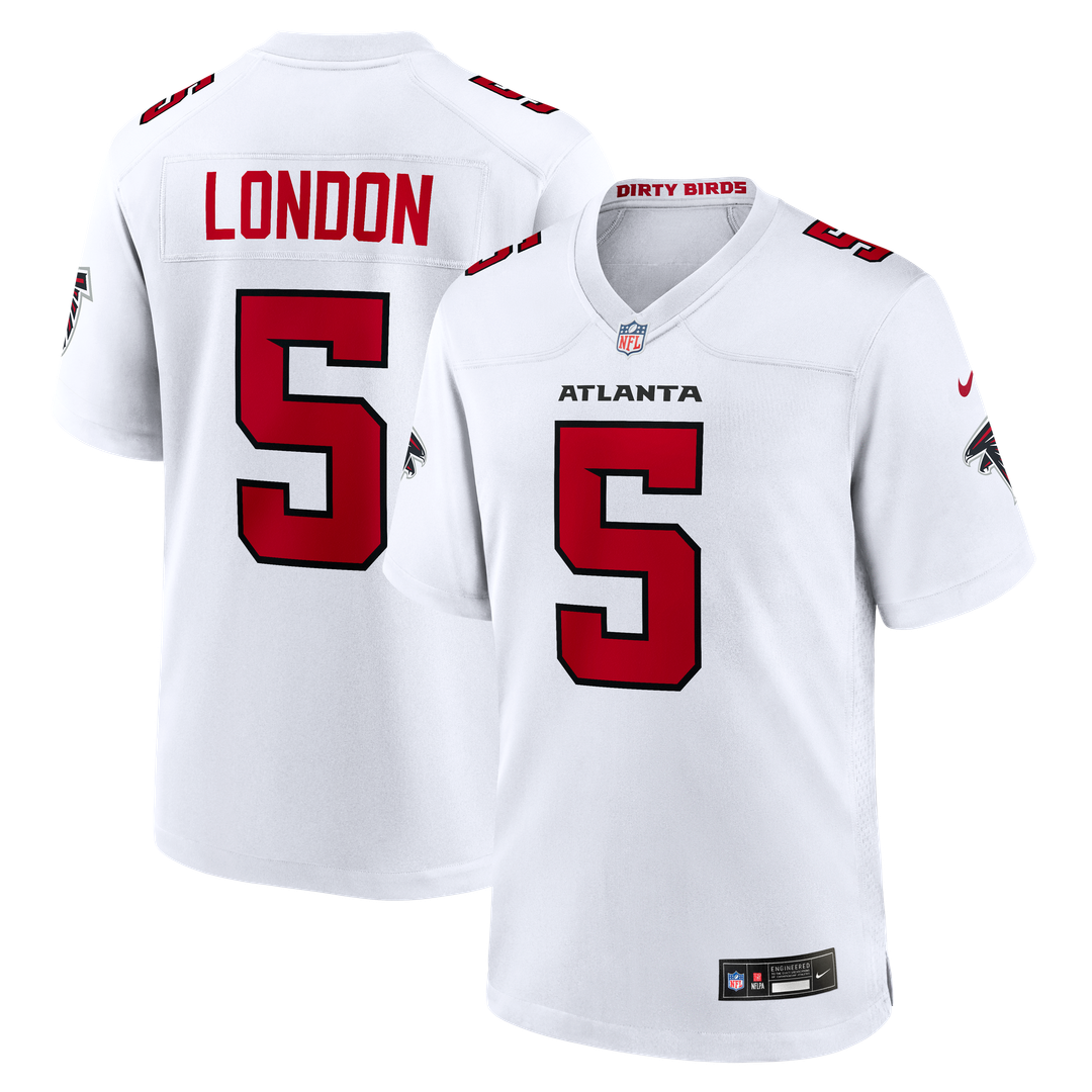 Men's Nike Atlanta Falcons Drake London Red Game NFL Jersey