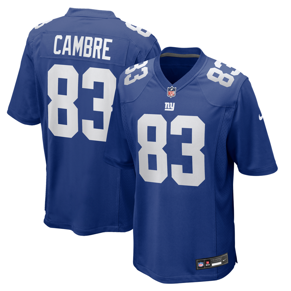 Men's Nike New York Giants Dalen Cambre Royal Team Game NFL Jersey
