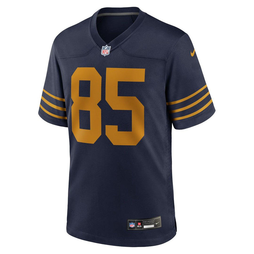 Men's Nike Green Bay Packers Tucker Kraft Navy Alternate Game NFL Jersey
