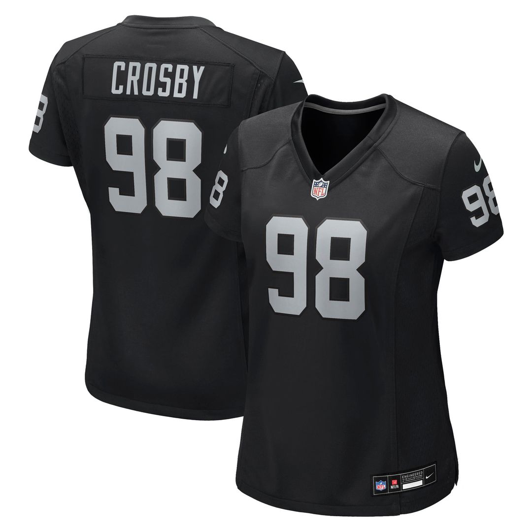 Women's Nike Las Vegas Raiders Maxx Crosby Black NFL Jersey